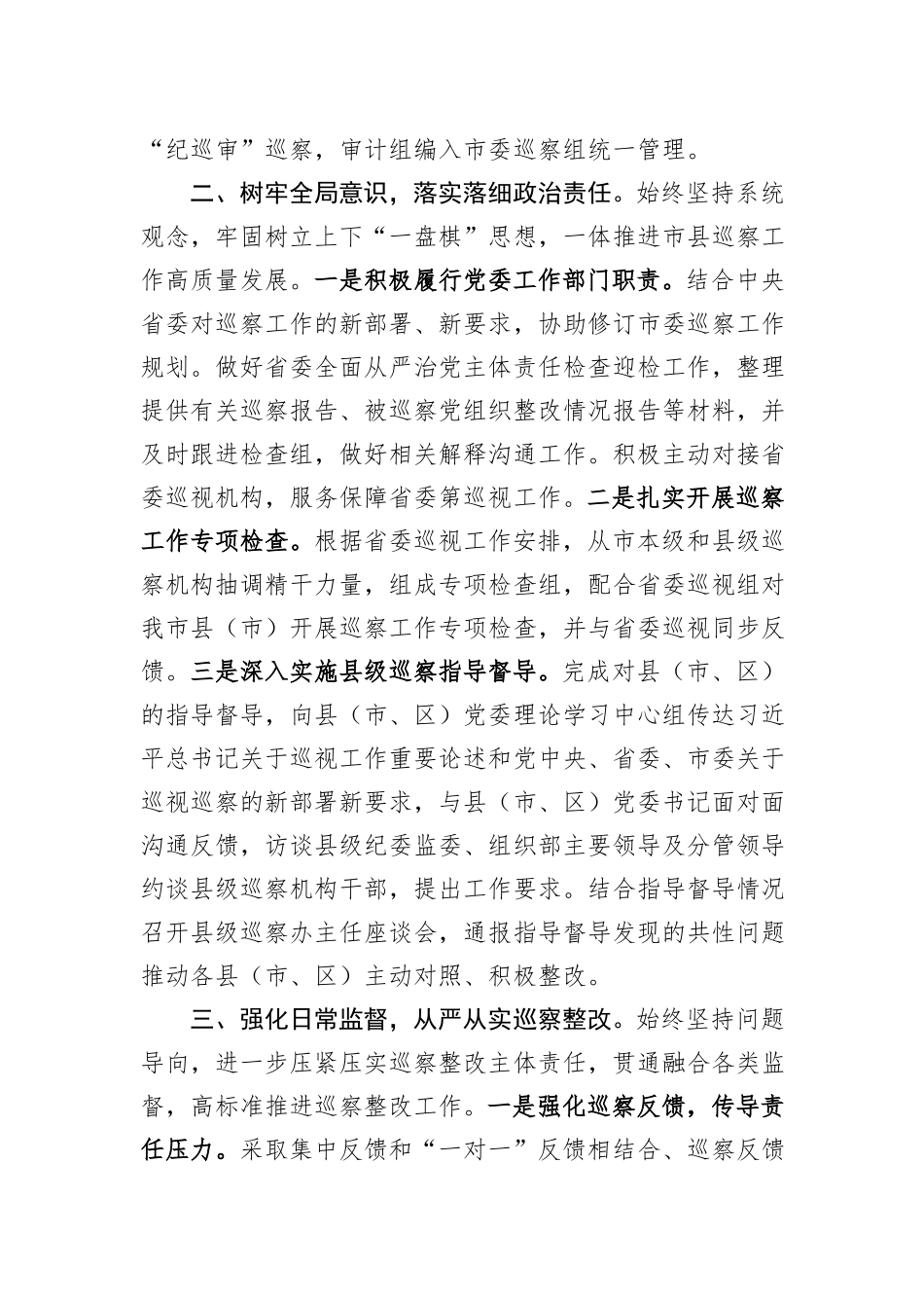 全市巡察工作情况总结_第2页