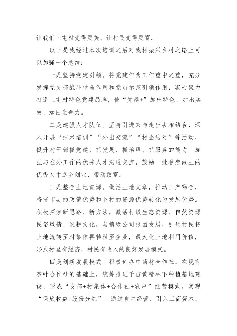 交流发言：坚持党建引领走稳振兴之路_第3页