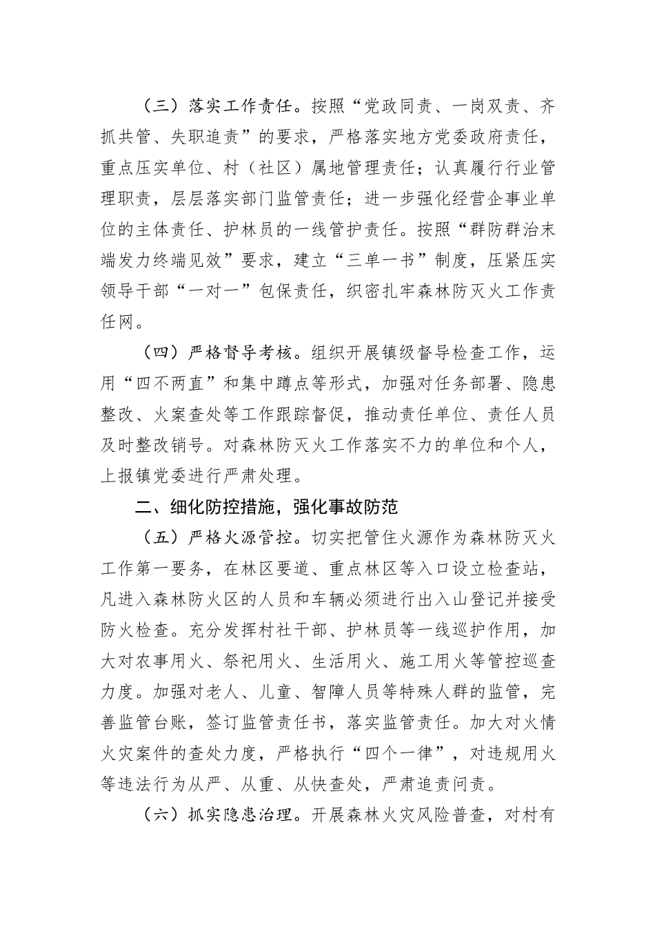 镇2024年森林防灭火工作要点_第2页