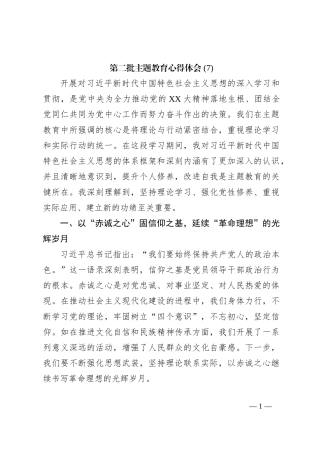 第二批主题教育心得体会 (7)【优】