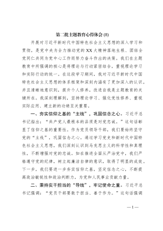 第二批主题教育心得体会 (8)【优】