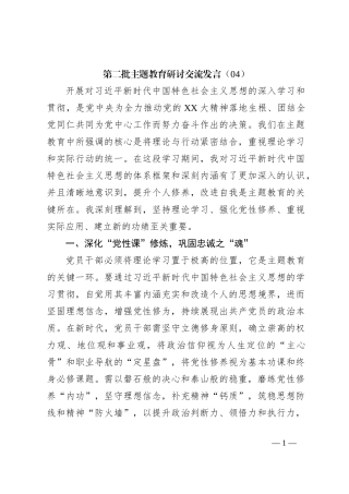 第二批主题教育研讨交流发言（04）