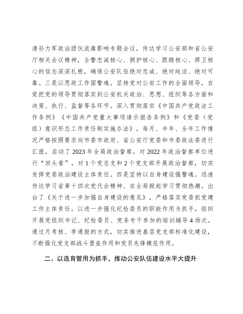公安政治工作总结4400字_第2页