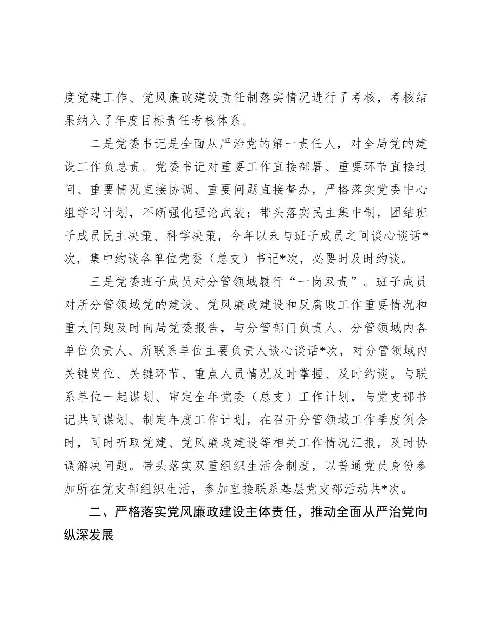 局领导班子落实“一岗双责”情况报告_第2页