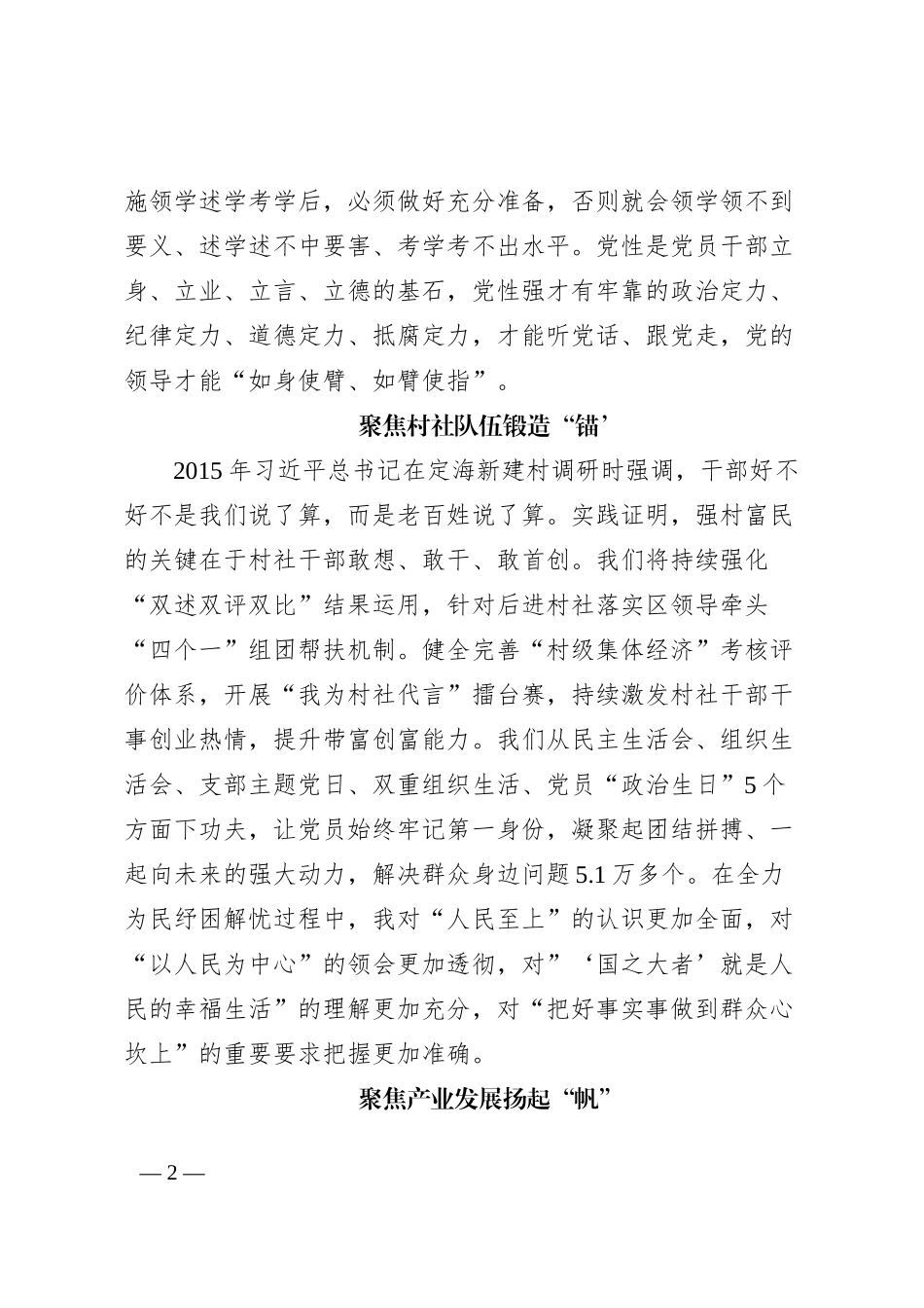发言材料党建引领海岛共同富裕先行_第2页