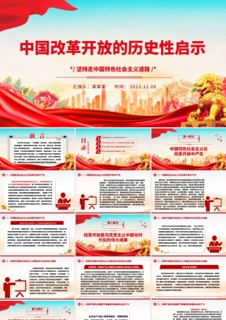 从中国改革开放的历程中得到的启发坚持走中国特色社会主义道路党组织党支部党员学习