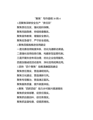 “聚焦”写作提纲30例-4