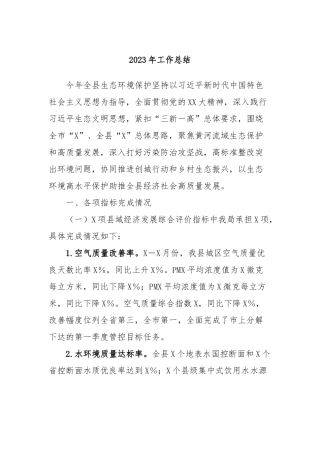 2023年工作总结 (2)