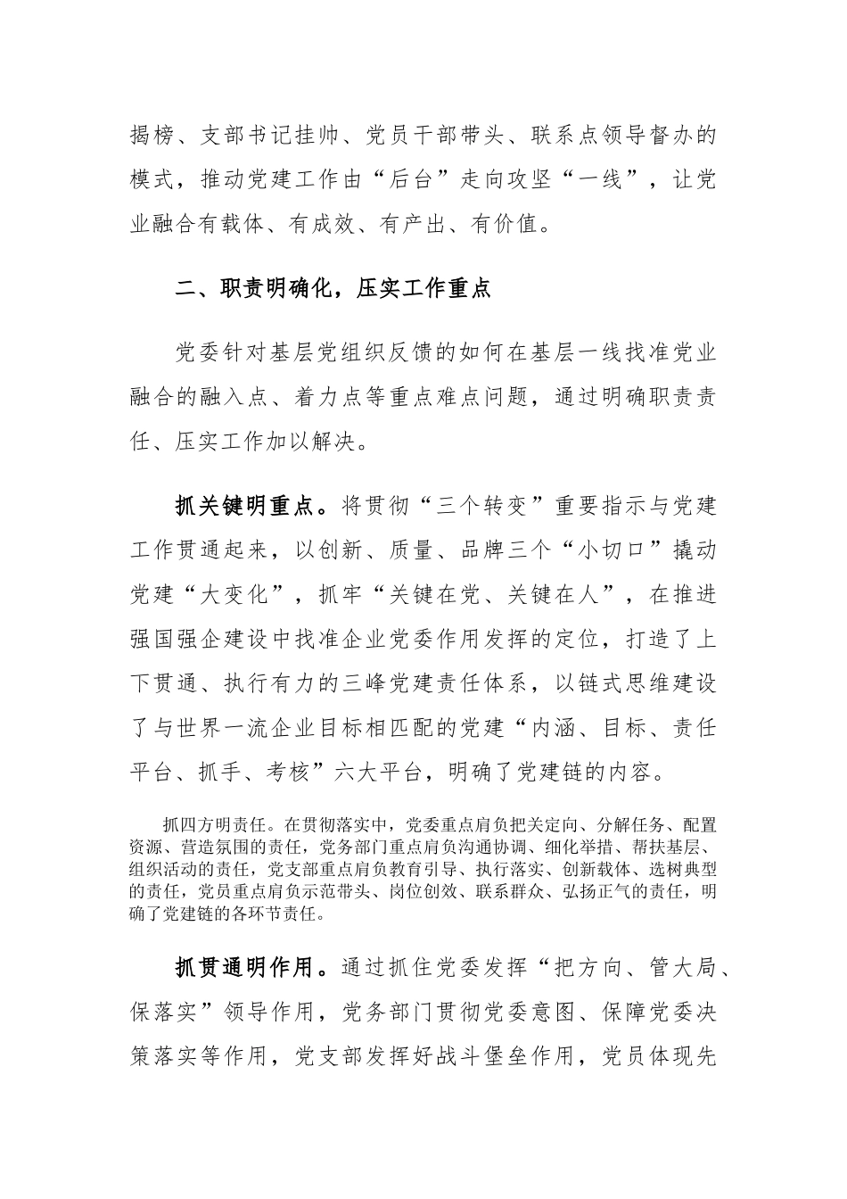 经验交流：压实党建责任 建强工作体系 推动高质量发展_第3页