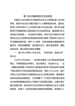 第二批主题教育研讨交流发言 (5)