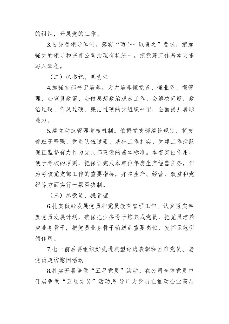 2024年某公司党支部工作要点_第2页