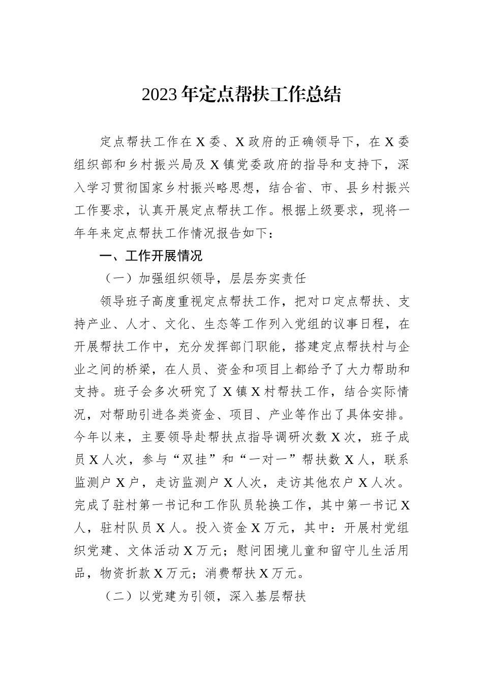 2023年定点帮扶工作总结_第1页