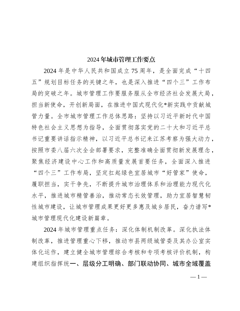 2024年城市管理工作要点_第1页