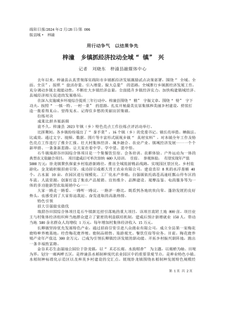 者刘晓东梓潼县融媒体中心：梓潼乡镇抓经济拉动全域镇兴