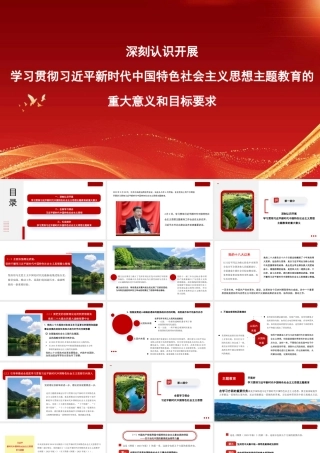 1深刻认识开展学习贯彻习近平新时代中国特色社会主义思想主题教育的重大意义和目标要求1