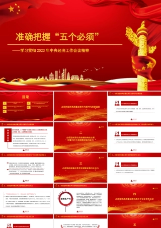 1学习贯彻2023年中央经济工作会议精神：准确把握“五个必须1