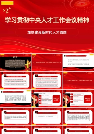 1学习贯彻中央人才工作会议精神 加快建设新时代人才强国1