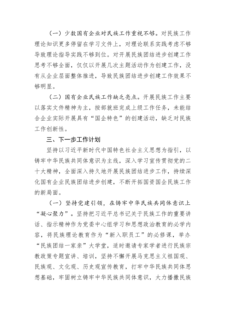 2024年上半年民族团结工作总结_第3页