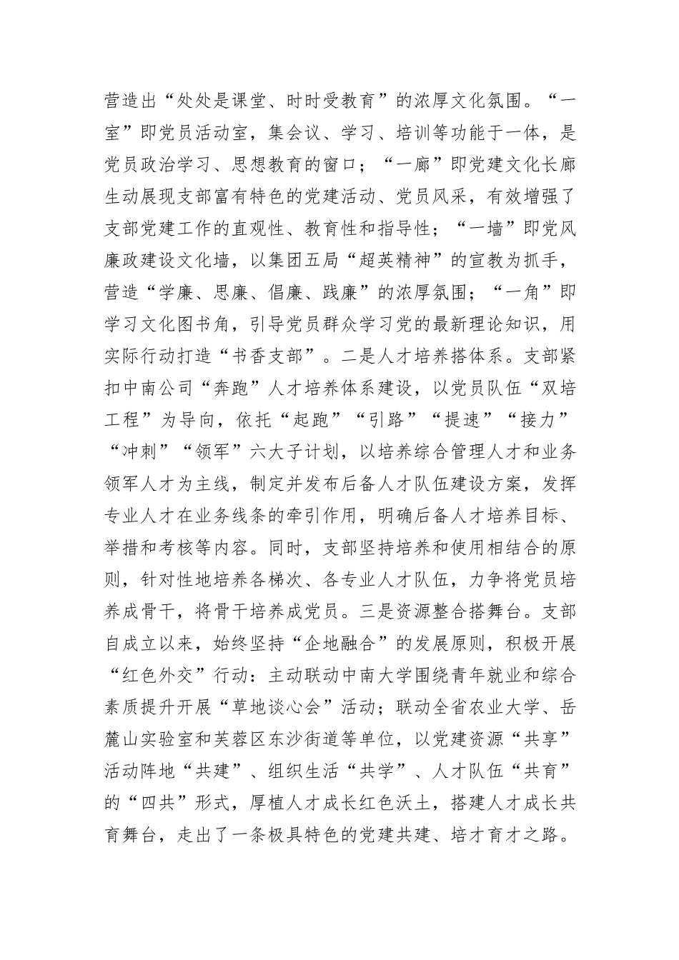 公司党组关于干部人才队伍建设工作情况的报告_第3页