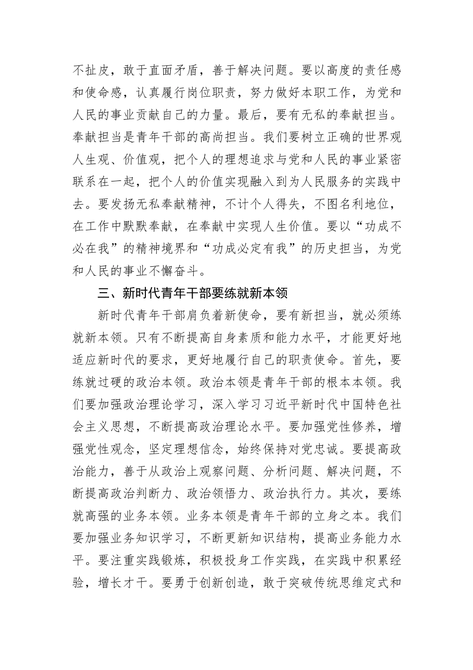 在青年干部座谈会上的研讨发言_第3页
