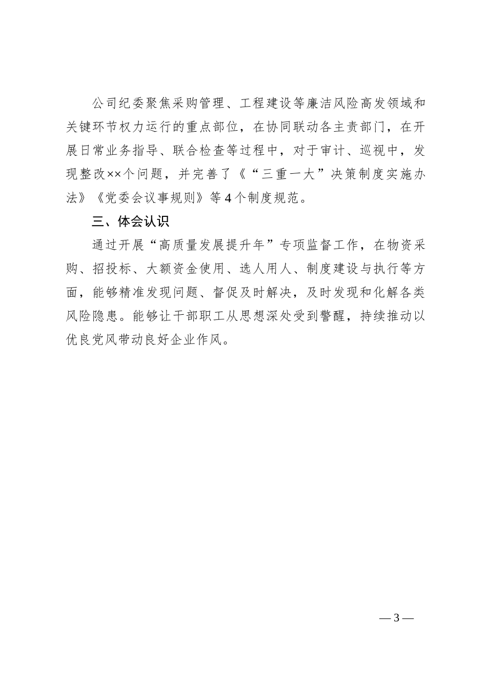 “高质量发展提升年”专项监督工作总结_第3页