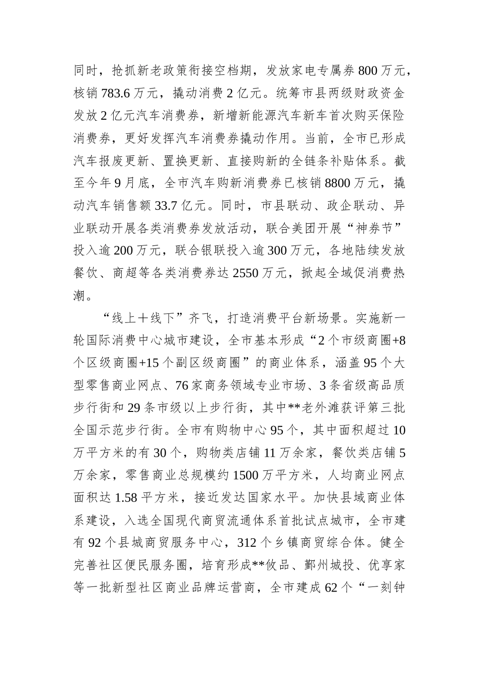在2024年全市促消费工作推进会上的汇报发言_第3页