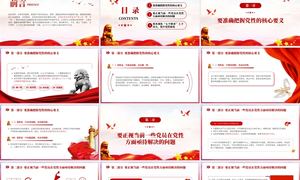 强化五个修养 筑牢党性根基PPT课件