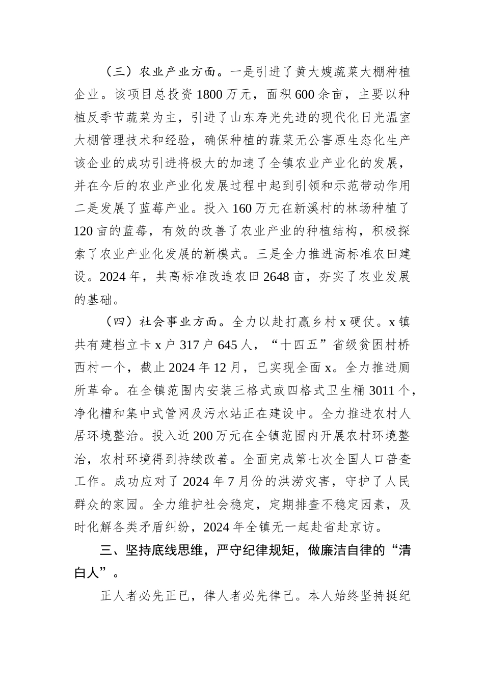 乡镇党委书记2024年个人述职报告_第3页