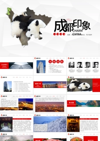 四川印象成都旅游风土人情介绍PPT.pptx