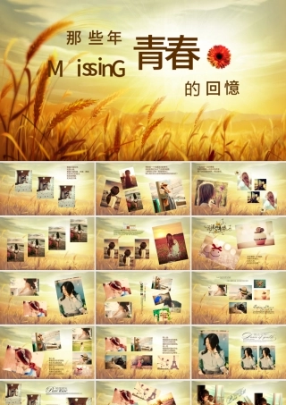 同学聚会致青春ppt动态模板幻灯片.pptx