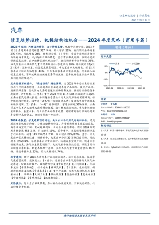 汽车2024年度策略（商用车篇）：修复趋势延续，把握结构性机会-20240101-国盛证券-15页.pdf
