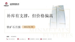 铁矿石月报：补库有支撑，但价格偏高-20240105-五矿期货-39页.pdf