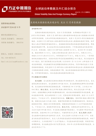 全球波动率数据及外汇综合报告：美国就业数据表现出现分化 关注12月非农数据-20240105-方正中期期货-18页.pdf