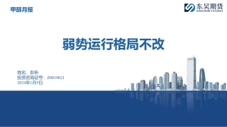 甲醇月报：弱势运行格局不改-20240105-东吴期货-45页.pdf
