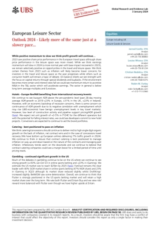 UBS Equities-European Leisure Sector _Outlook 2024 - Likely more of the s...-105700920.pdf