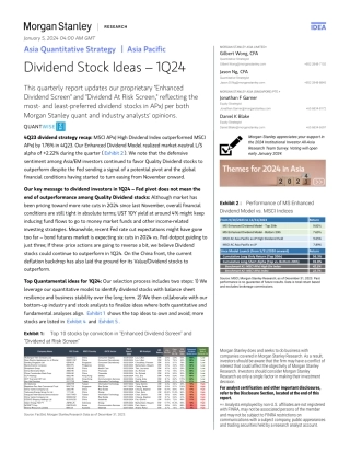 Morgan Stanley-Asia Quantitative Strategy Dividend Stock Ideas – 1Q24-105747607.pdf