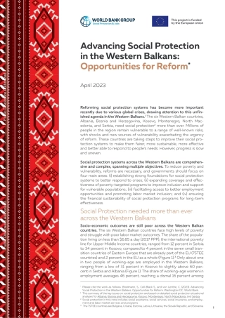 世界银行-推进西巴尔干地区的社会保护：改革的机遇（英）-2023-13页..pdf