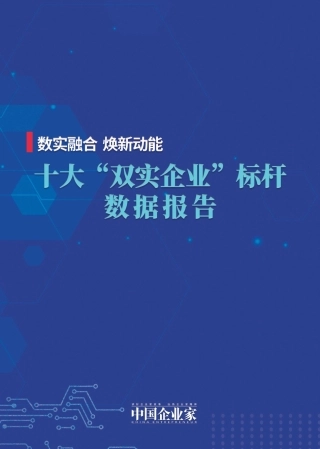 十大“双实企业”标杆数据报告：数实融合 焕新动能-中国企业家-2023-42页.pdf