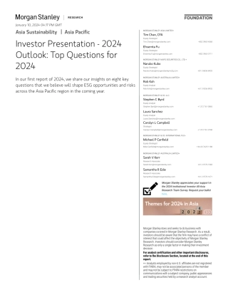 Morgan Stanley Fixed-Asia Sustainability Investor Presentation - 2024 Outlook T...-105839089.pdf
