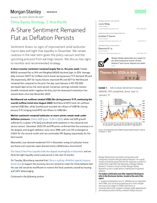 Morgan Stanley-China Equity Strategy A-Share Sentiment Remained Flat as De...-106018305.pdf