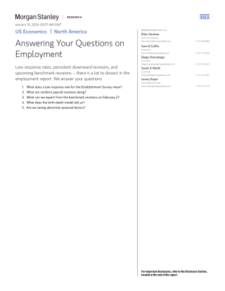 Morgan Stanley Fixed-US Economics Answering Your Questions on Employment-106023227.pdf