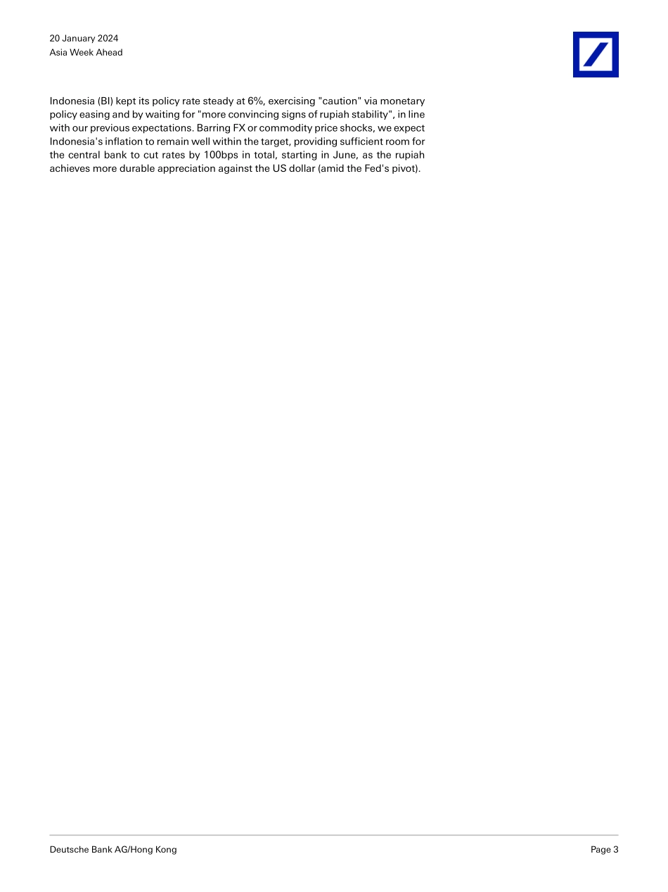 Deutsche Bank-Asia Week Ahead What you need to know 22-26 Jan-106038662.pdf_第3页