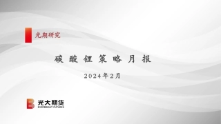 碳酸锂策略月报-20240129-光大期货-22页.pdf