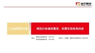 工业硅期货月报：期现价格偏弱震荡，供需双弱格局持续-20240131-金石期货-28页.pdf