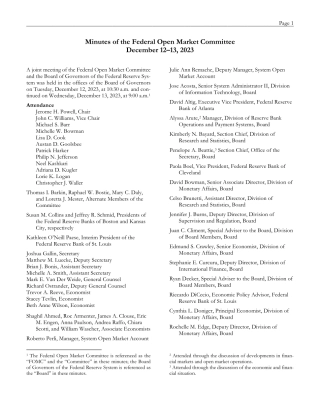 美联储联邦公开市场委员会2023年12月12日至13日会议纪要-10页.pdf