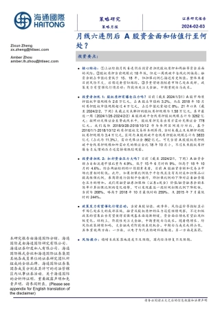 策略月报：月线六连阴后A股资金面和估值行至何处？-20240203-海通国际-15页.pdf