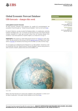 UBS Economics-Global Economic Forecast Database _UBS forecasts - changes t...-106527036.pdf