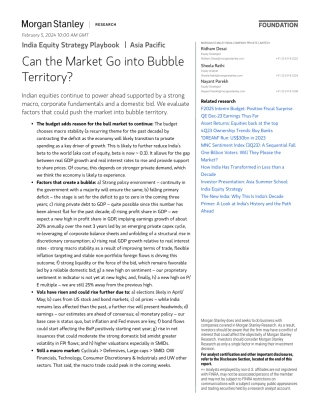 Morgan Stanley-India Equity Strategy Playbook Can the Market Go into Bubbl...-106347492.pdf