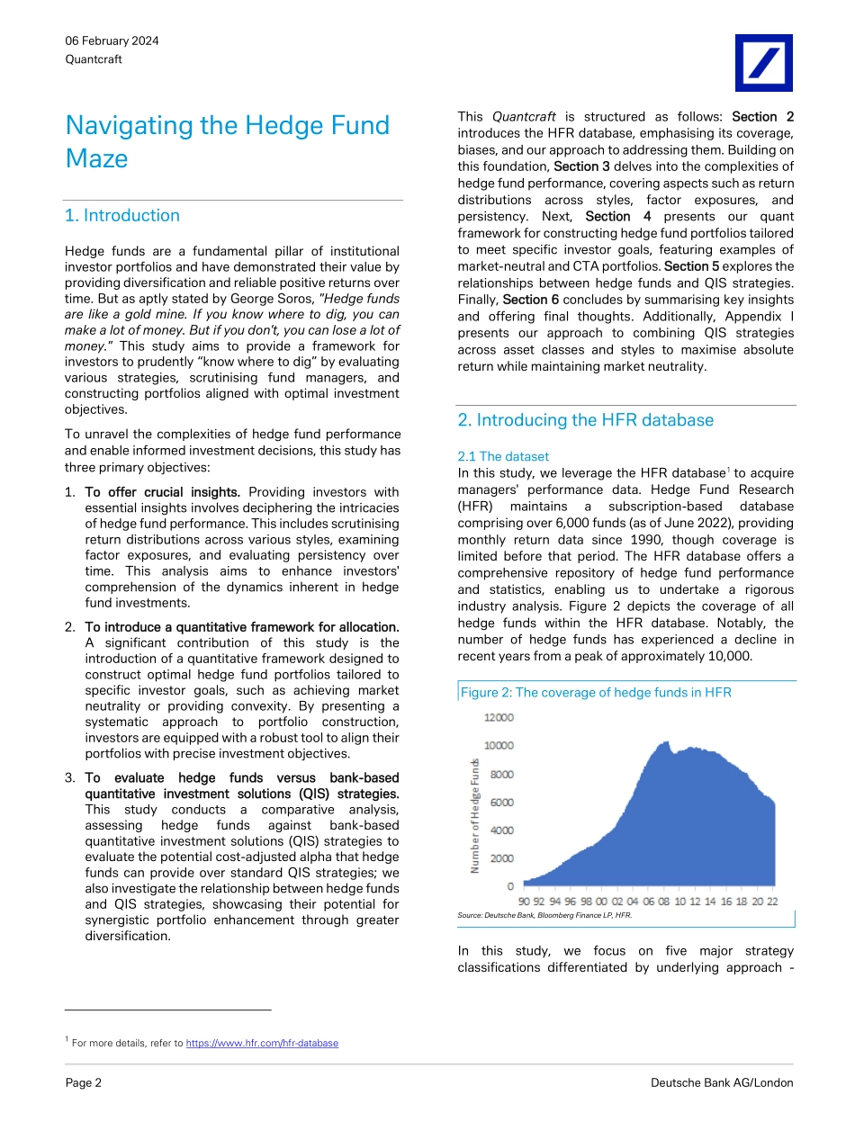 Deutsche Bank-Quantcraft Navigating the Hedge Fund Maze-106363924.pdf_第2页