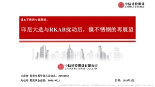 镍&不锈钢专题策略：印尼大选与RKAB扰动后，镍不锈钢的再展望-20240226-中信建投期货-32页.pdf